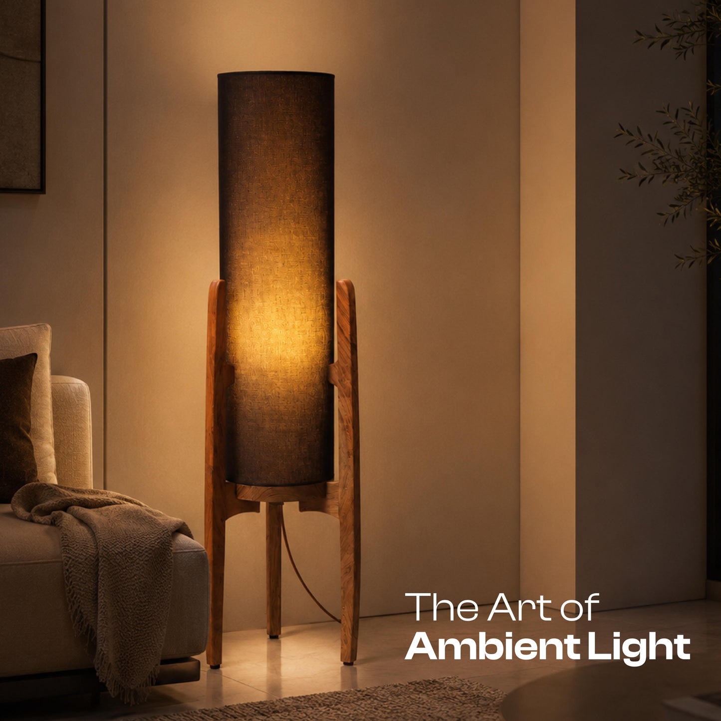 Midblack Weave Floor Lamp
