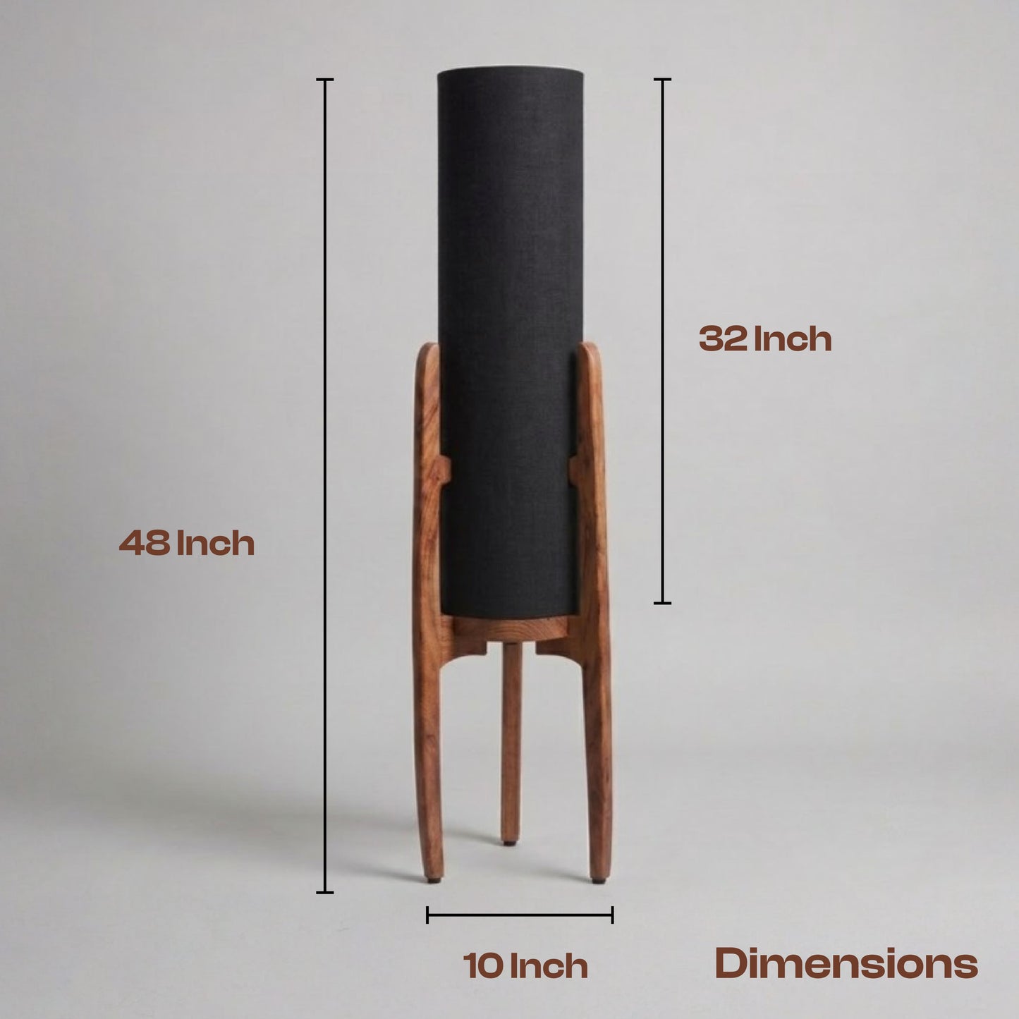 Midblack Weave Floor Lamp