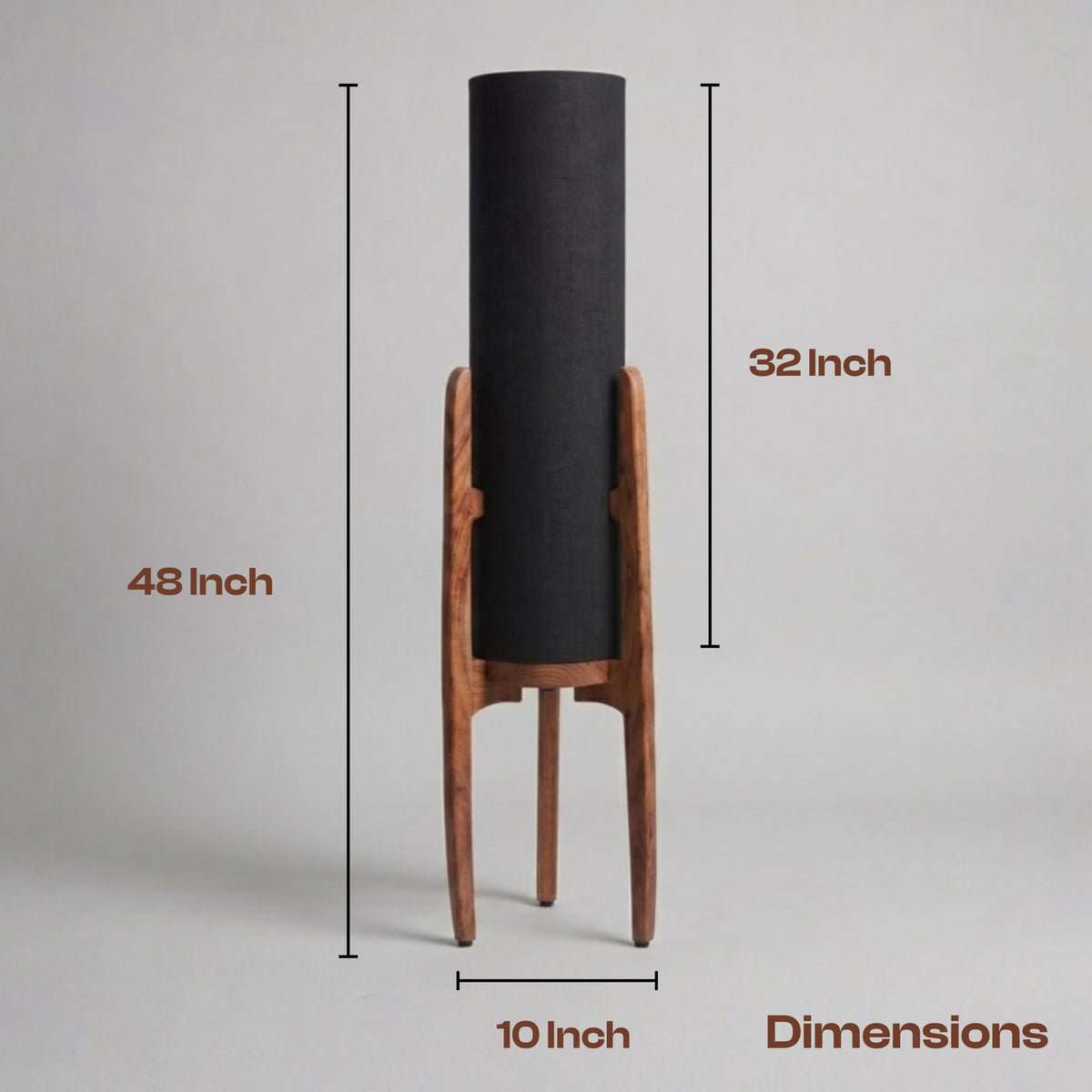 Midblack Weave Floor Lamp