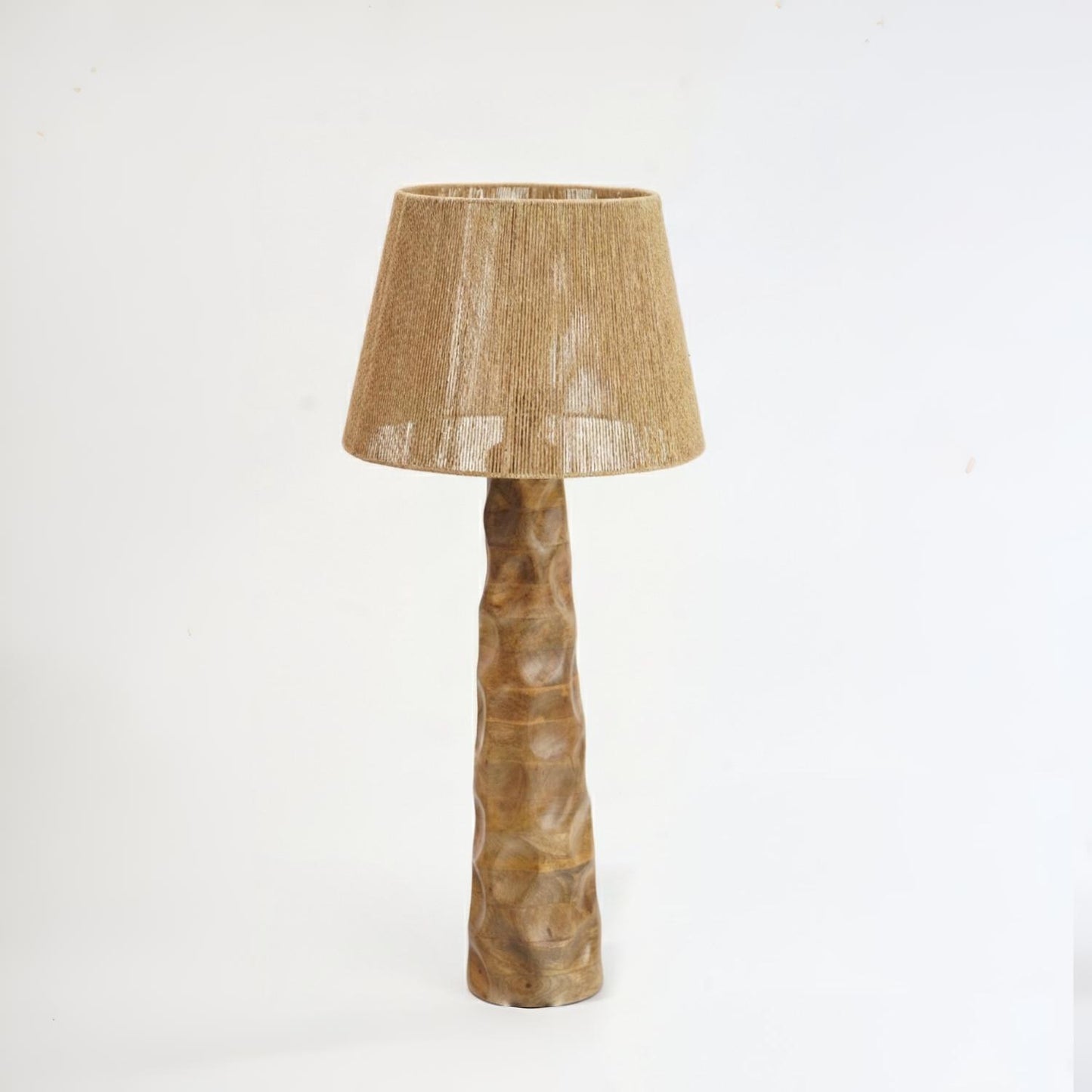 Vintage Raffia Floor Lamp – Woven by Nature, Rooted in Calm