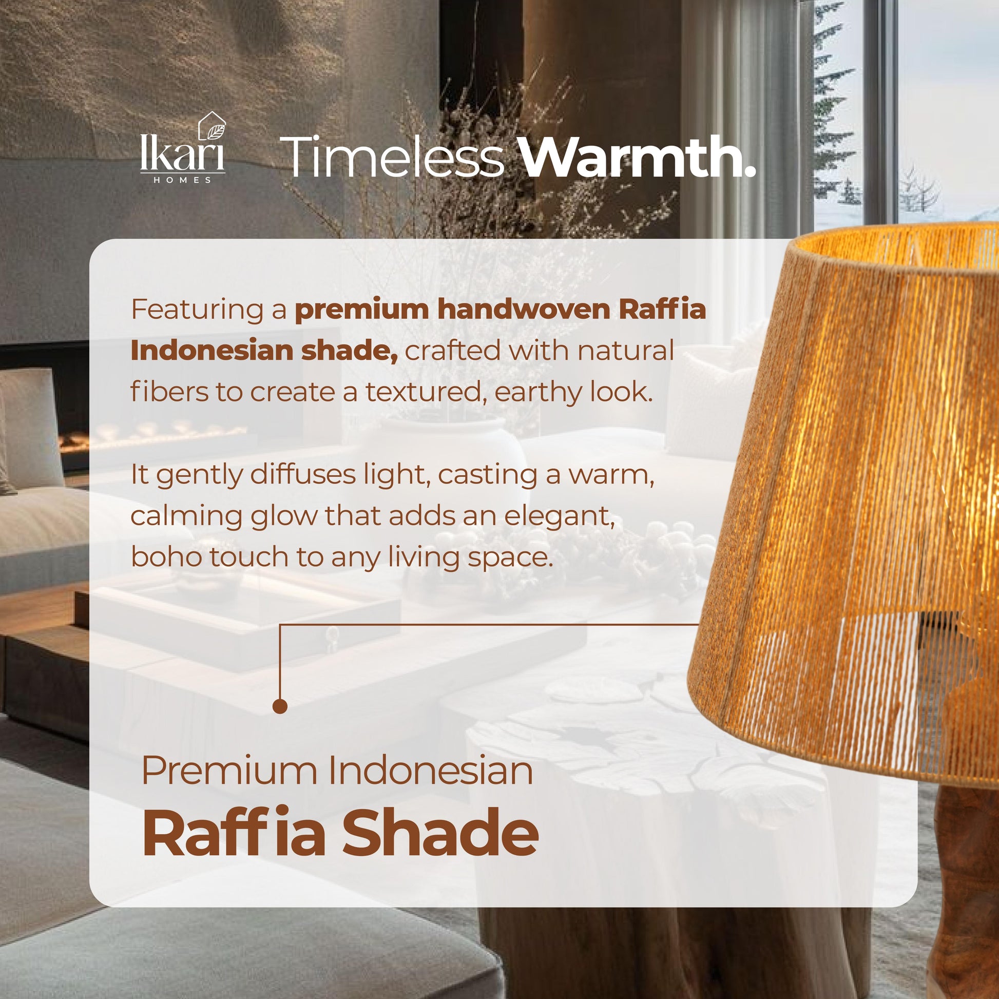 Vintage Raffia Floor Lamp – Woven by Nature, Rooted in Calm