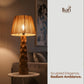 Vintage Raffia Floor Lamp – Woven by Nature, Rooted in Calm