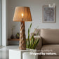 Vintage Raffia Floor Lamp – Woven by Nature, Rooted in Calm