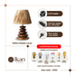 Aura Glow – Rattan Pebble Lamp