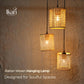 Rattan Woven Hanging Lamp Chandelier