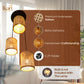 Rattan Woven Hanging Lamp Chandelier