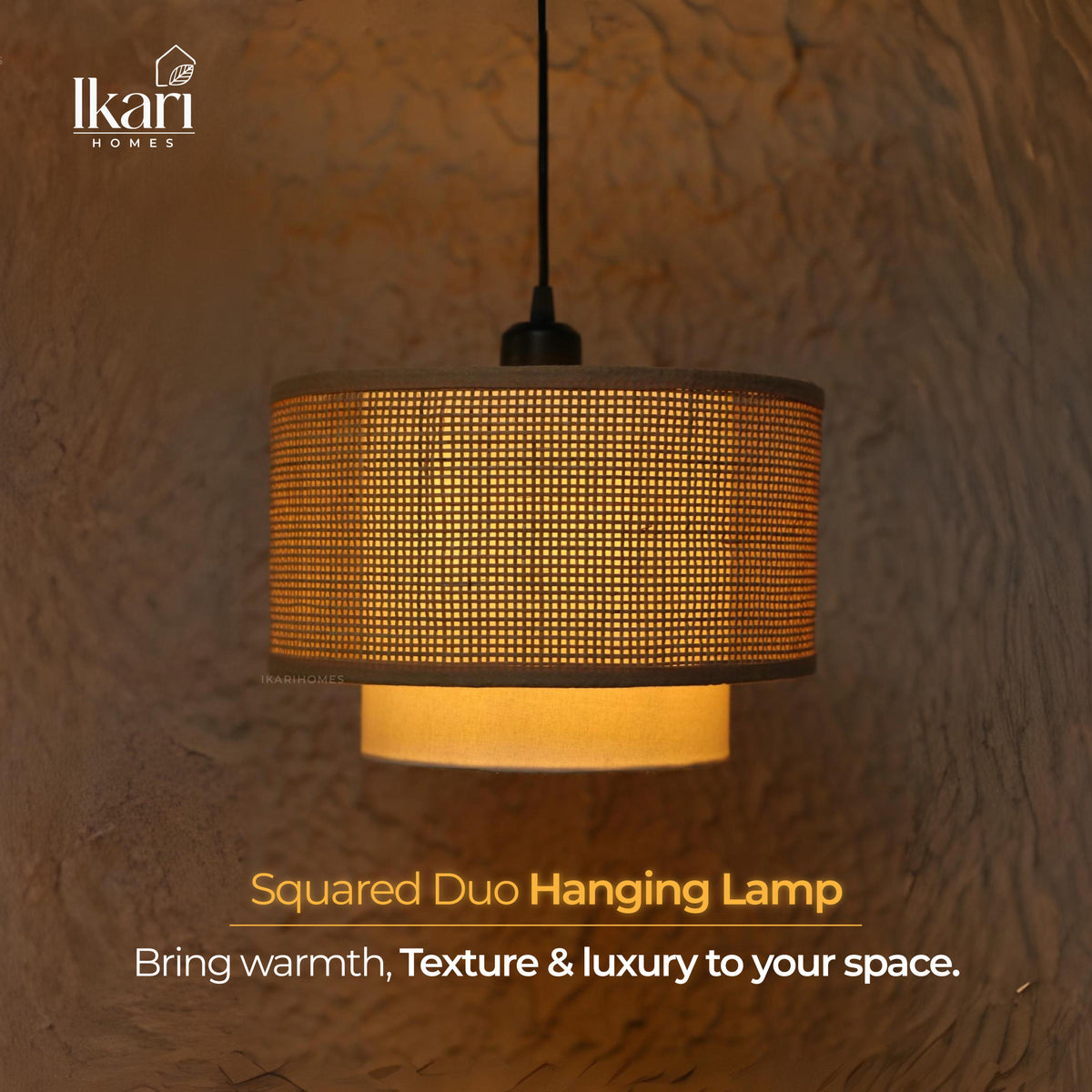 Squared Duo Hanging Lamp 12 INCH