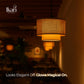 Hexa Duo Rattan Hanging Lamp  (Big Size - 14 Inch)