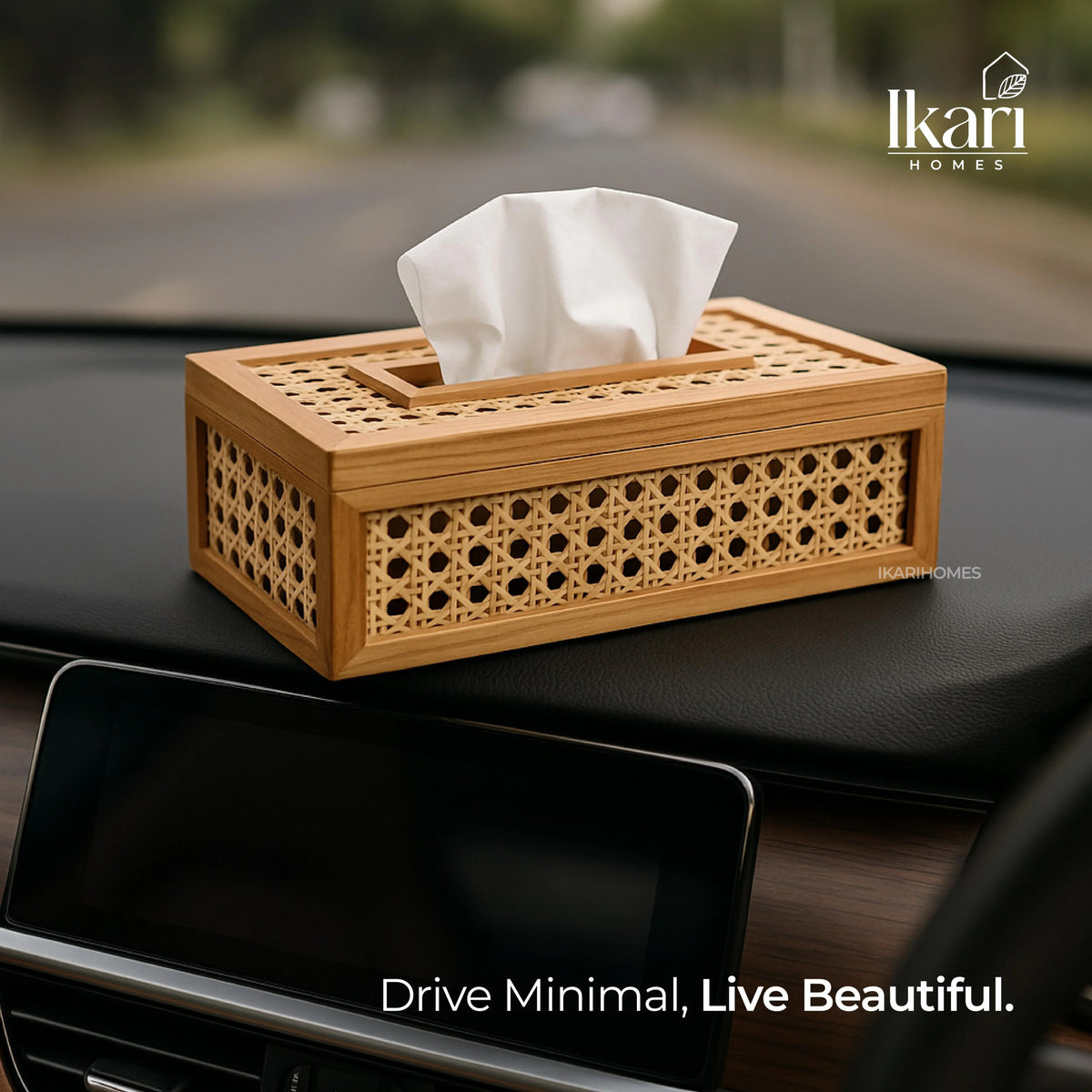 Rattan Tissue Holder