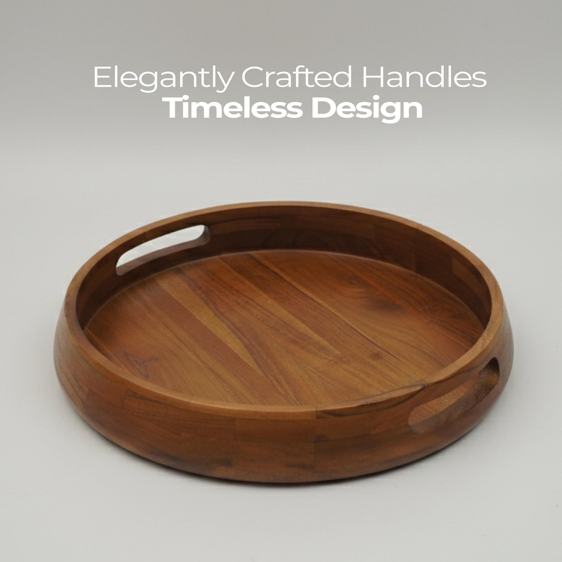 Rustique Boho Premium Acacia Tray 15 in