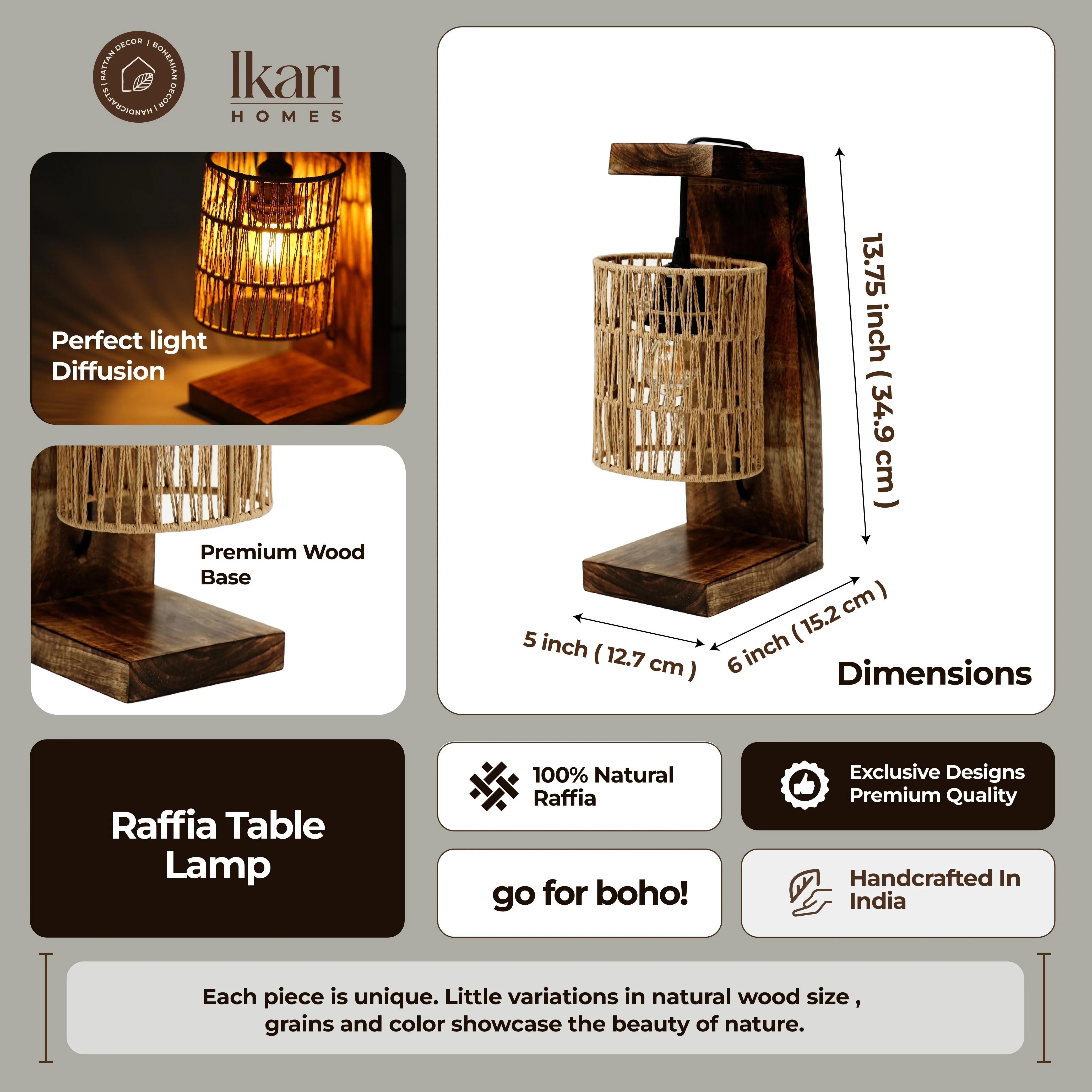 Zig Zag Rattan Table Lamp – Bold Weave, Soft Ambience