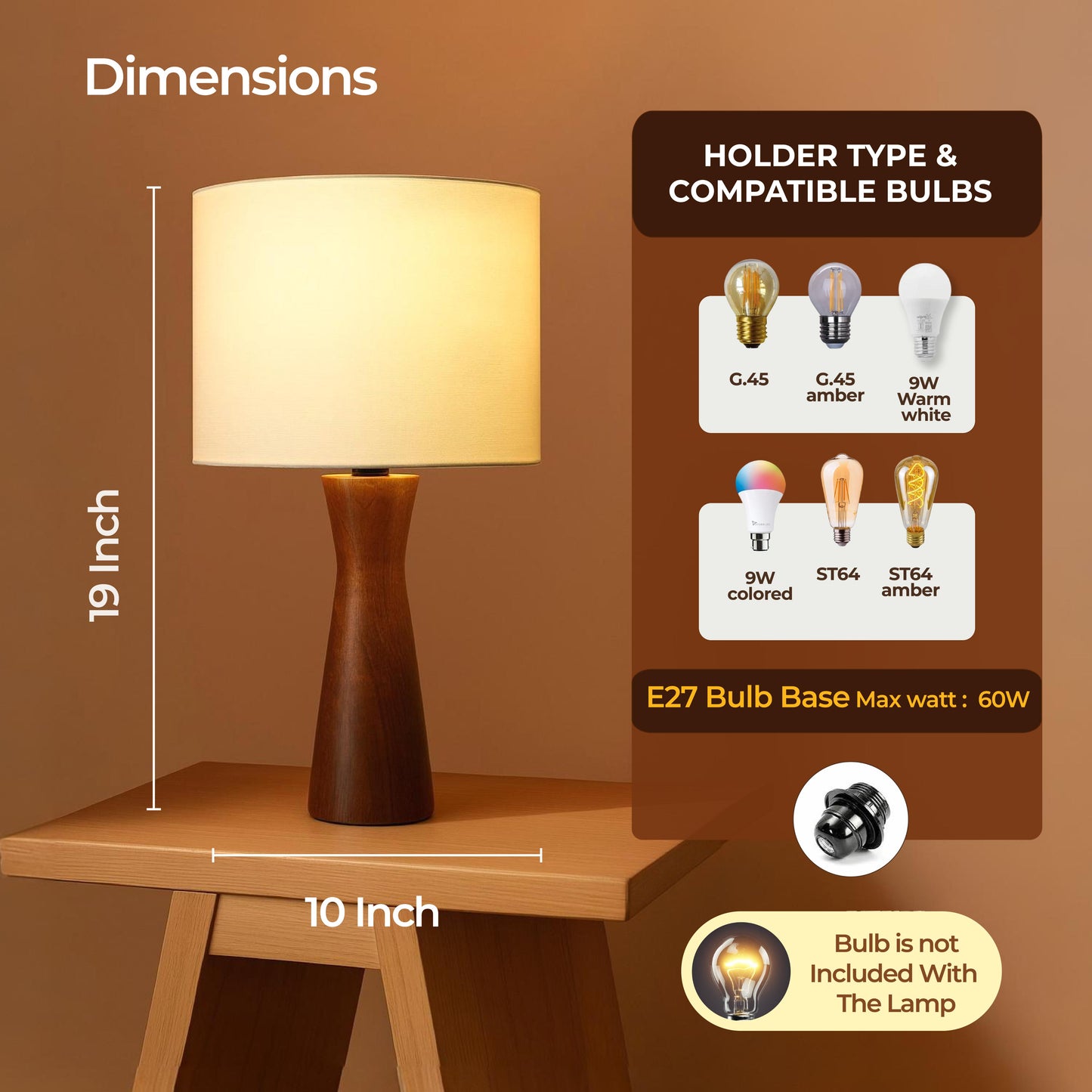 Luma Stem Boho Lamp -  Minimal Luxury, Crafted to Glow.