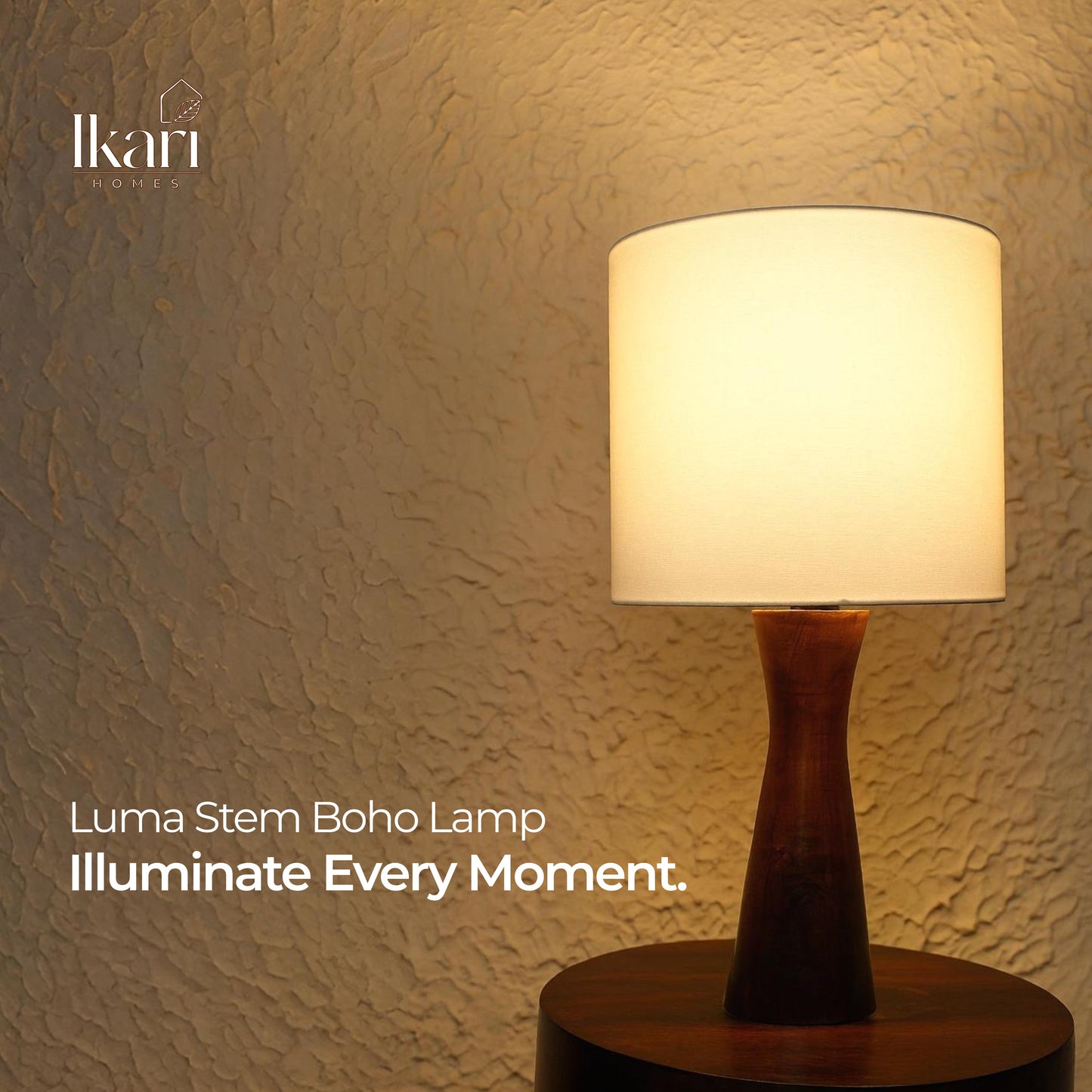 Luma Stem Boho Lamp -  Minimal Luxury, Crafted to Glow.
