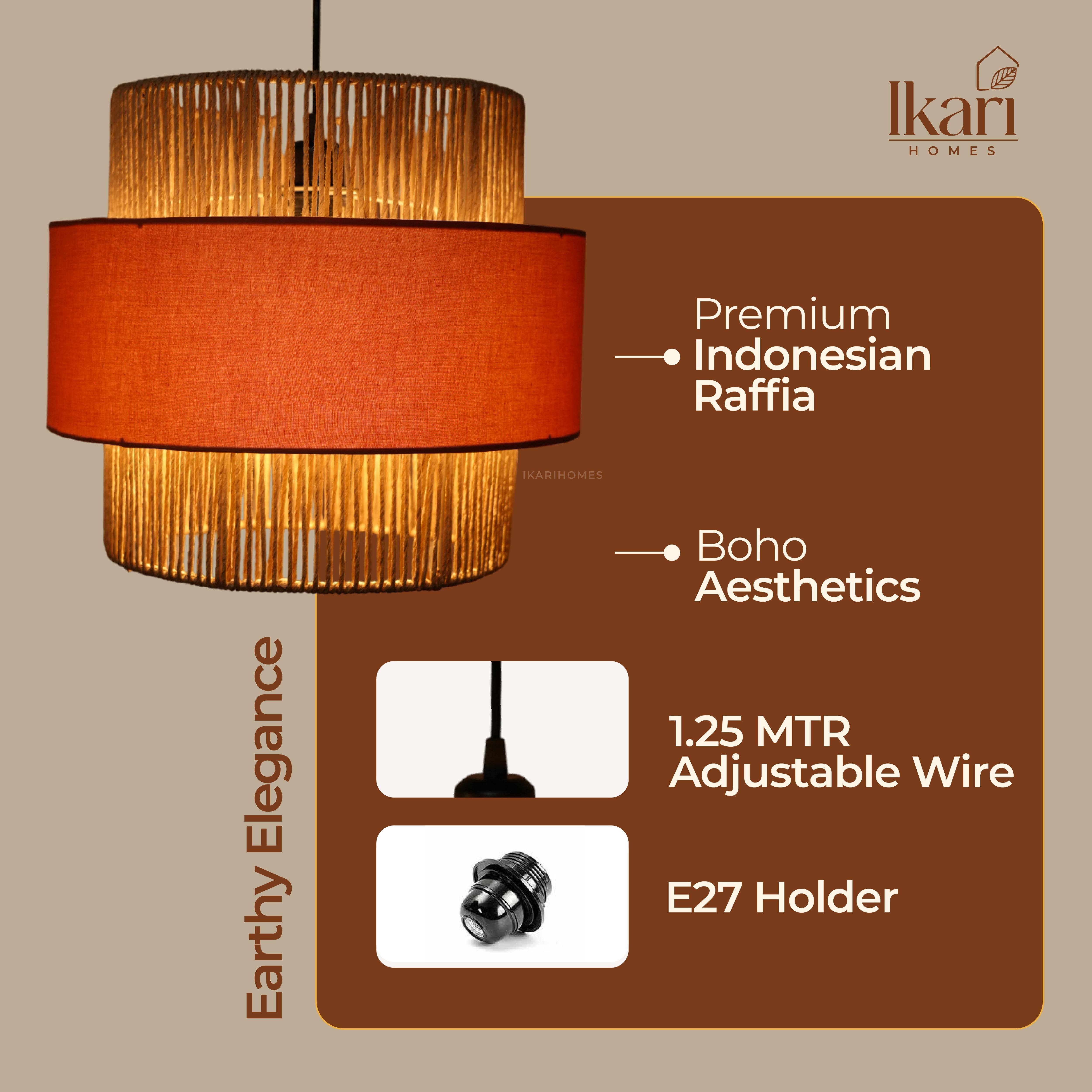 Raffia Dune Weave Chandelier