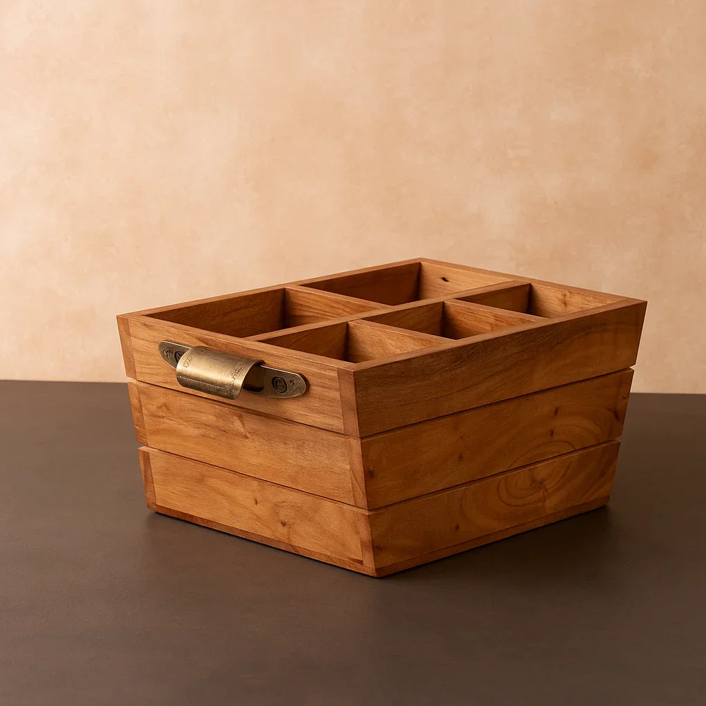 Woodura Caddy Big with Antique handles