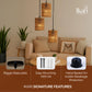 Zigzag Wave Woven Hanging Lamp Chandelier